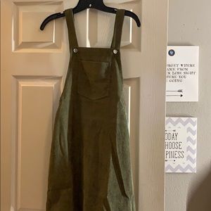 Green overall Dress